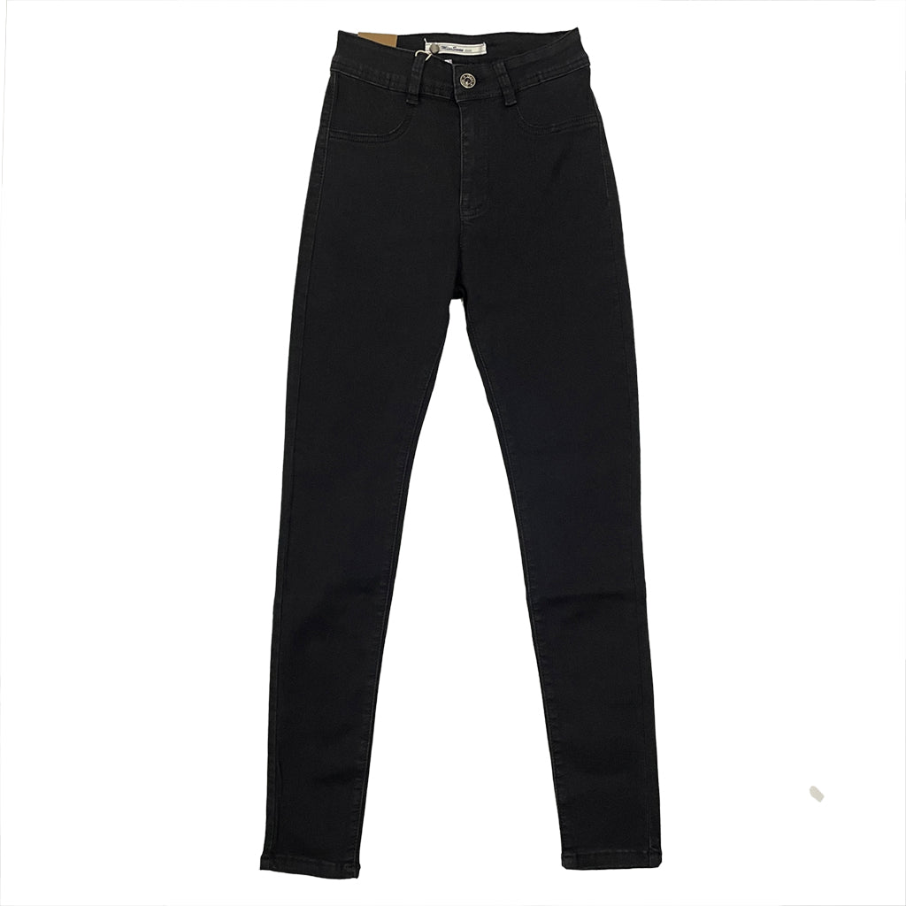 Γυναικείο τζιν παντελόνι SKINNY ελαστικό μαύρο US-X-2385