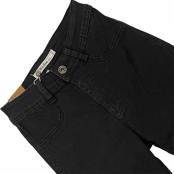 ustyle Γυναικείο τζιν παντελόνι SKINNY ελαστικό μαύρο US-X-2385