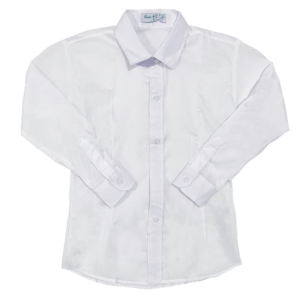 Κοριτσίστικο πουκάμισο παρέλασης μακρυμάνικο λευκό US-78190