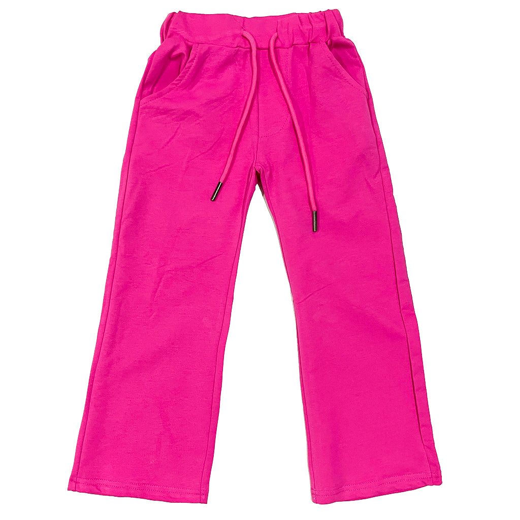 ustyle Κοριτσίστικο παντελόνι φόρμα βαμβακερή σε ροζ R-309