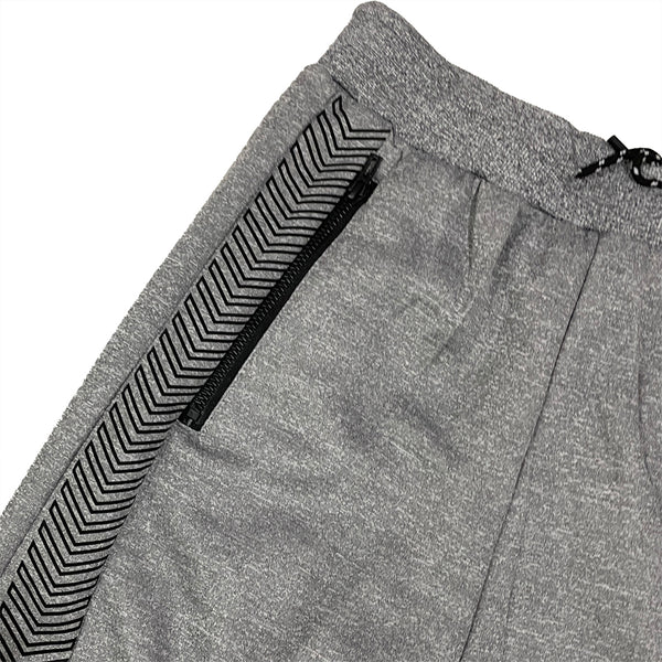 Ustyle Ανδρικό παντελόνι φόρμας joggers με fleece γκρι US-XEK-04