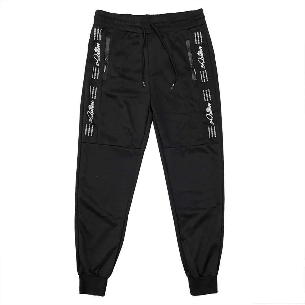 Ανδρικό παντελόνι φόρμας joggers με λάστιχο Μαύρο US-BG-037