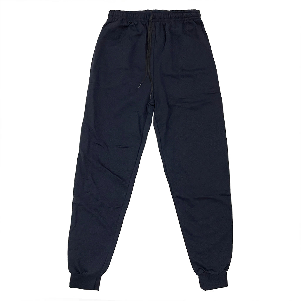 Ανδρικό παντελόνι φόρμας 100% βαμβακερό με λάστιχο στα μπατζάκια Μπλε US-8974