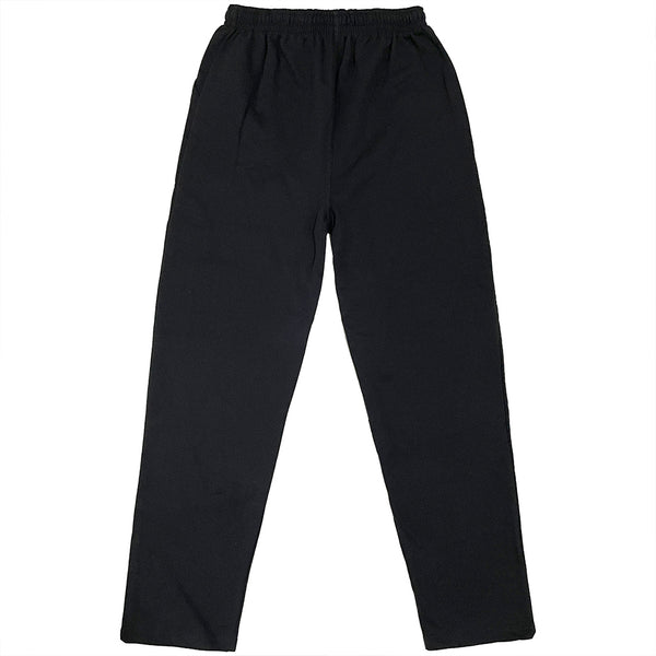 Ustyle Ανδρικό παντελόνι φόρμας 100% βαμβακερό ίσια γραμμή Μαύρο US-8979