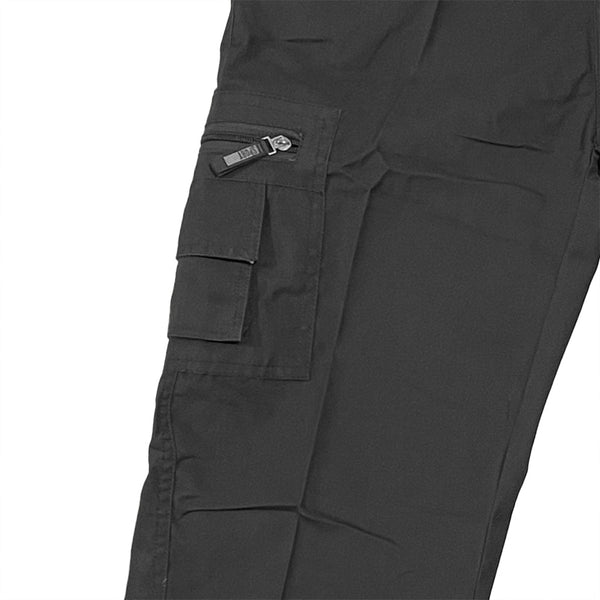 Ανδρικό παντελόνι εργασίας με πλαϊνές τσέπες Μαύρο US-K-746