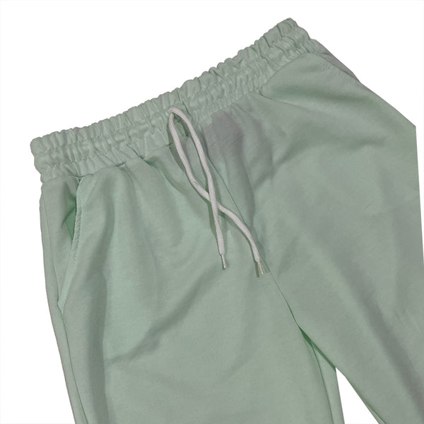 ustyle Γυναικεία βαμβακερή φόρμα παντελόνι joggers Με λάστιχο US-J-2861 μέντα