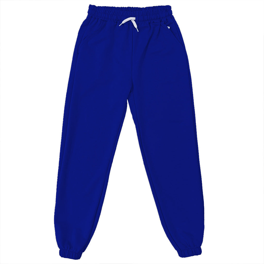 Γυναικεία φόρμα παντελόνι joggers βαμβακερό Με λάστιχο US-J-3478 μπλε