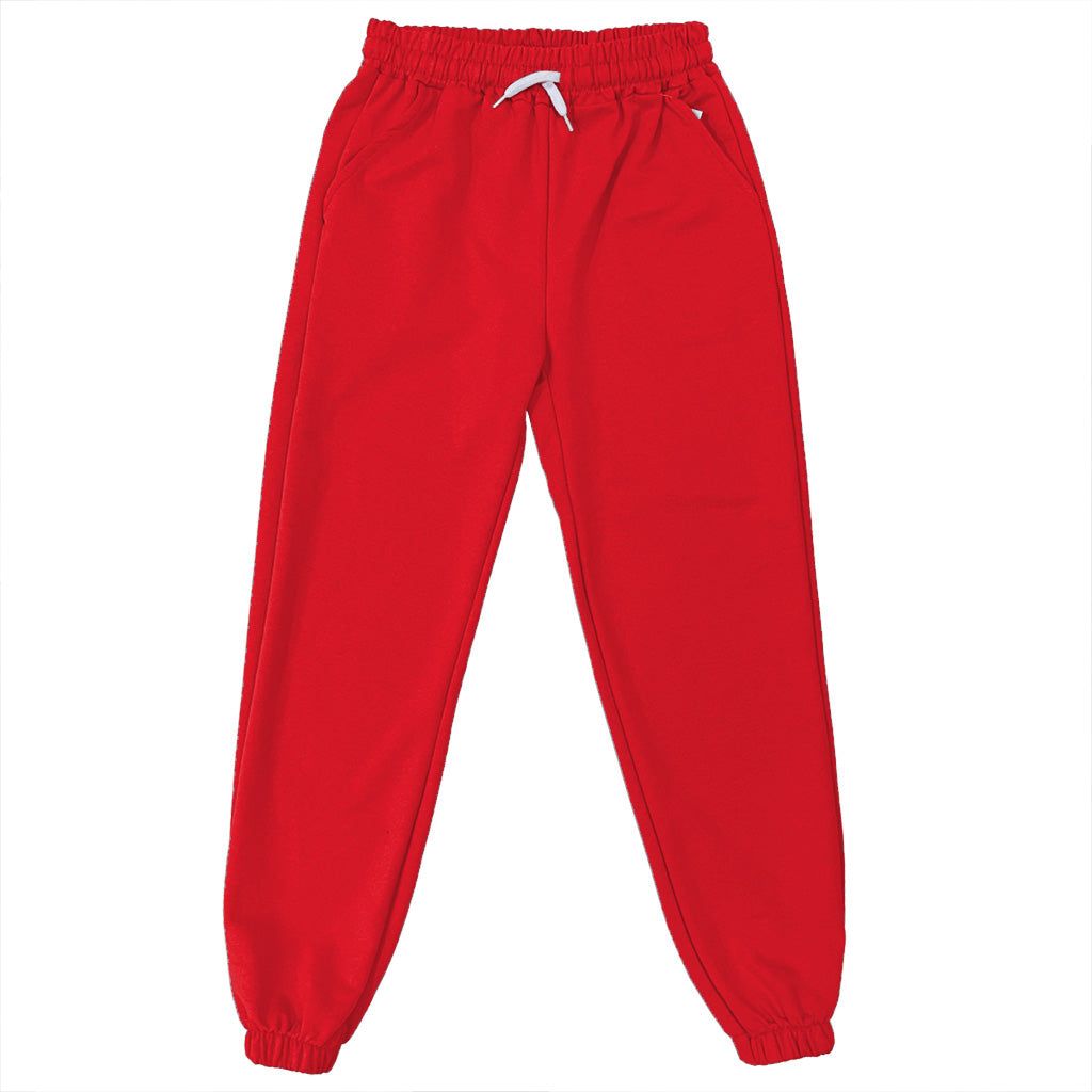 Γυναικεία φόρμα παντελόνι joggers βαμβακερό Με λάστιχο US-J-3478 Κόκκινο