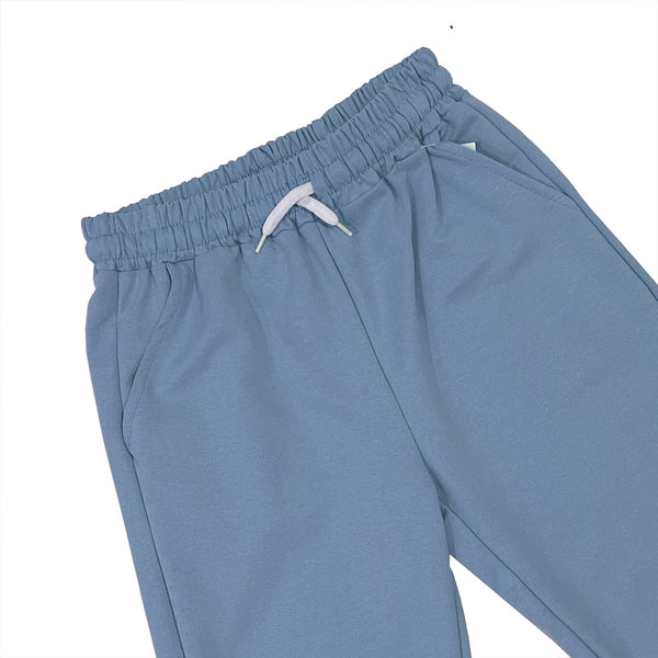 ustyle Γυναικεία φόρμα παντελόνι joggers βαμβακερό Με λάστιχο US-J-3478 γαλάζιο