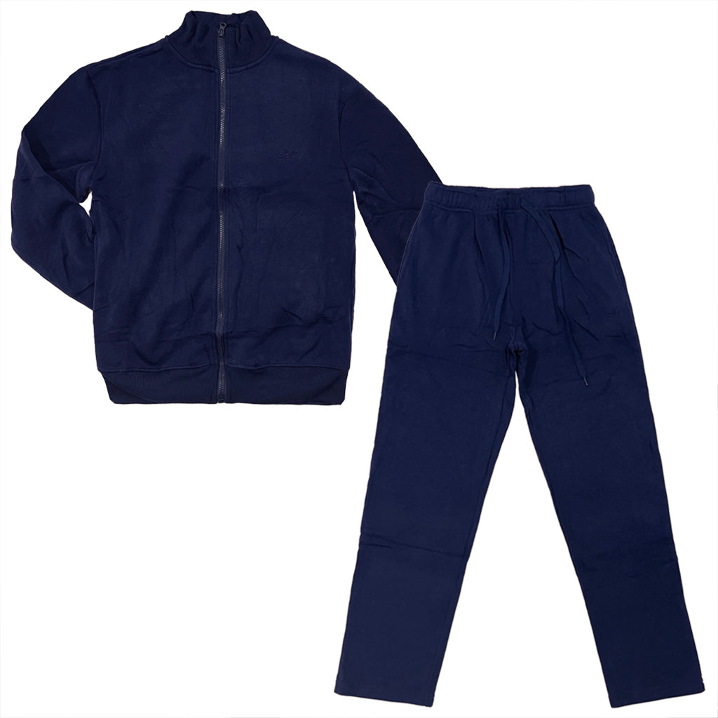 Γυναικείο σετ φόρμας ζακέτα+παντελόνι FLEECE Μπλε US-9135-1