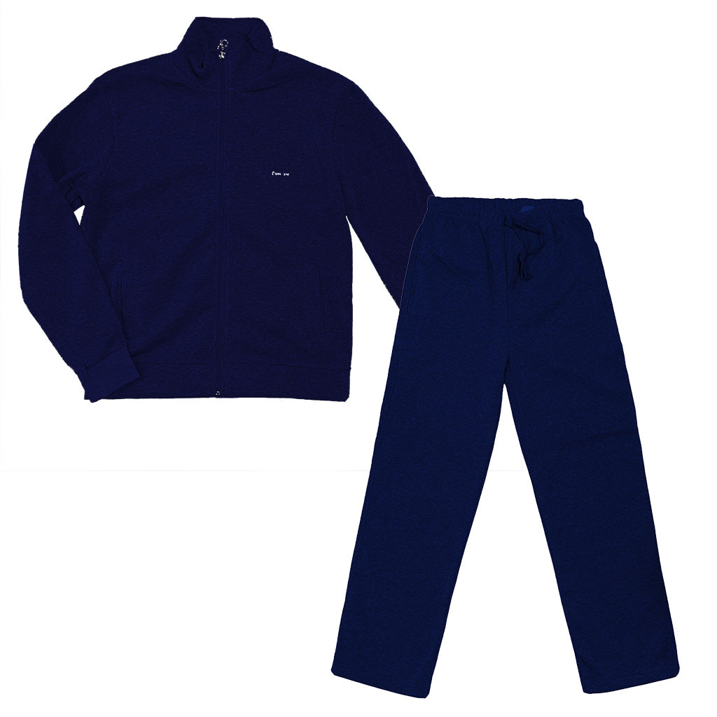 Γυναικείο σετ φόρμας ζακέτα+παντελόνι FLEECE Μπλε US-7078