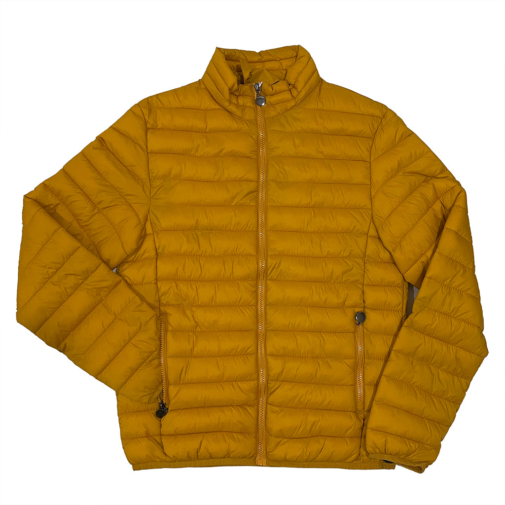 Ανδρικό μπουφάν καπιτονέ χωρίς κουκούλα US-6956 Κίτρινο
