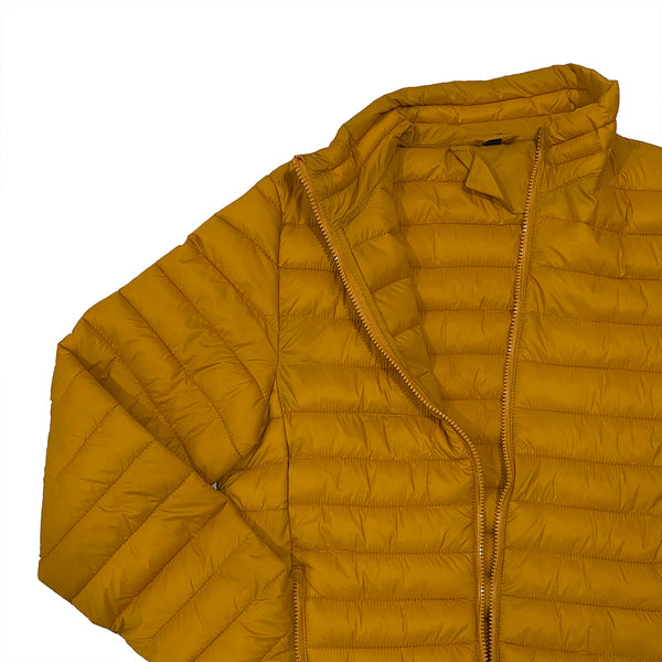 Ανδρικό μπουφάν καπιτονέ χωρίς κουκούλα US-6956 Κίτρινο