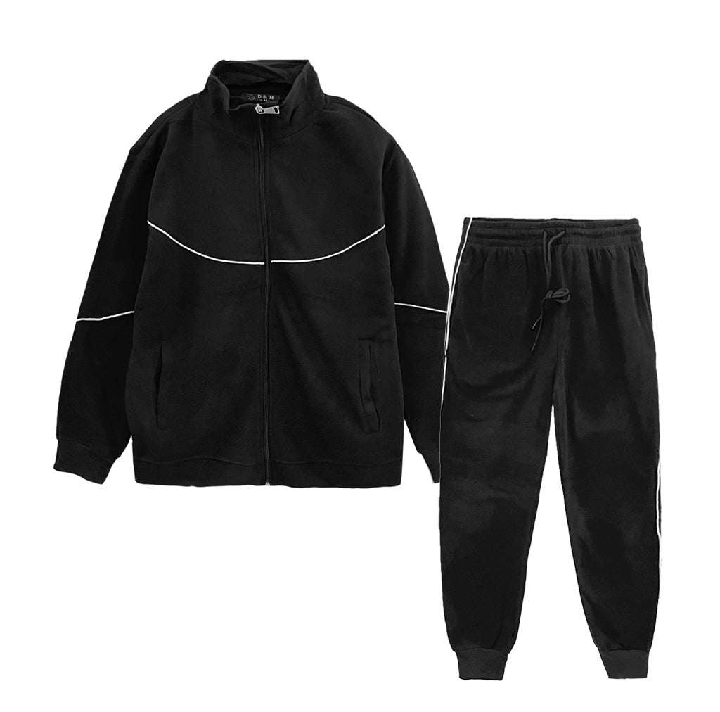Ustyle Ανδρικά σετ φόρμας ζακέτα και παντελόνι joggers ATF-30228 Μαύρο S
