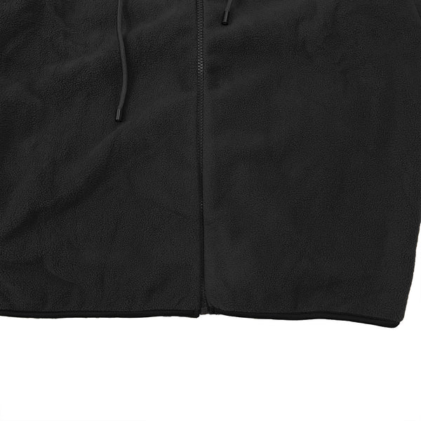 ustyle Γυναικεία ζακέτα από fleece με κουκούλα US-23021 Μαύρο