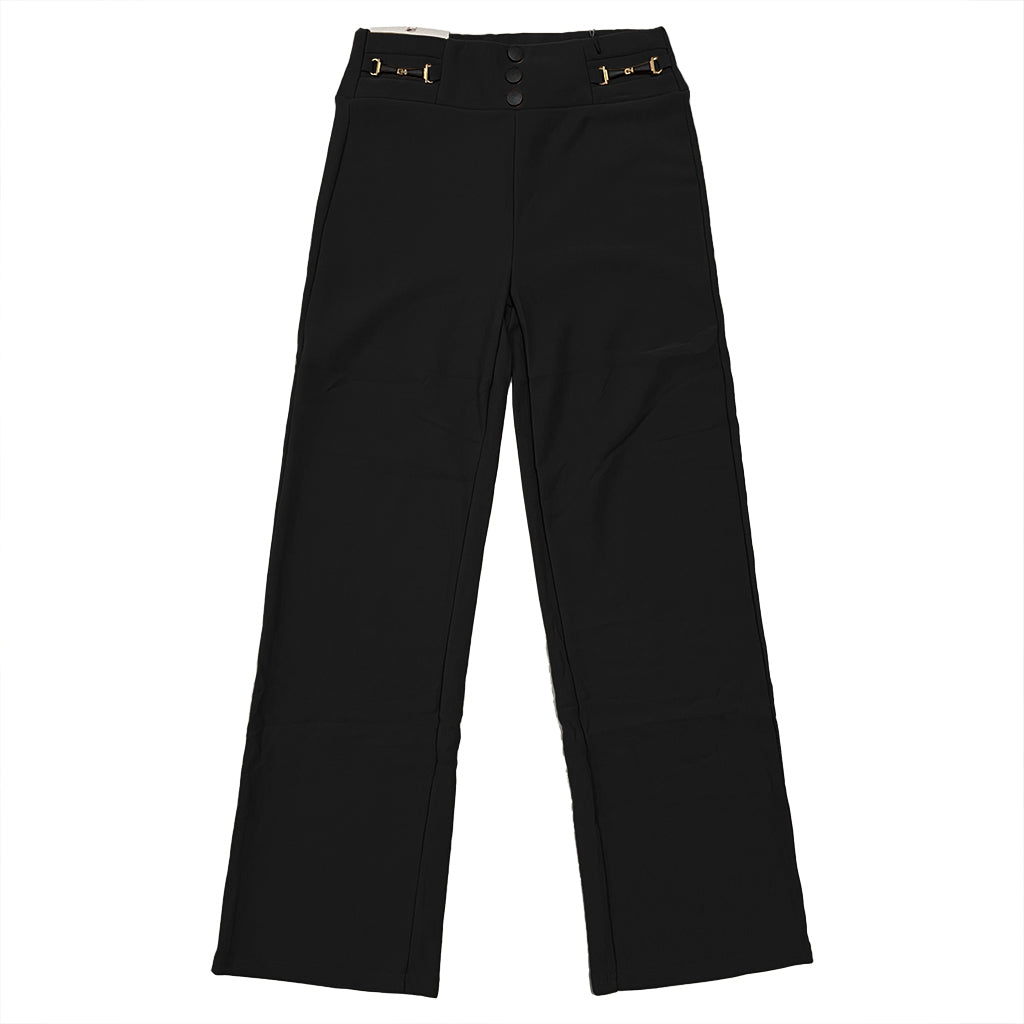 Γυναικειά παντελόνα ελαστική με φλις US-YV-901 Μαύρο