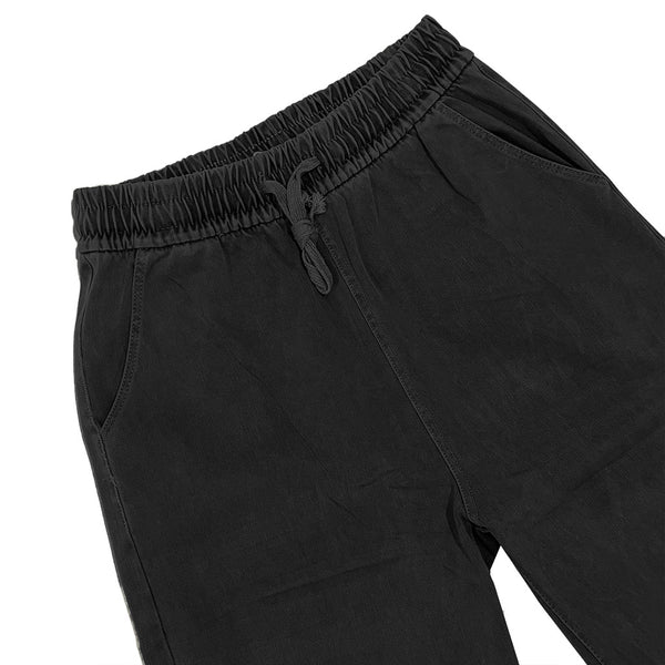 Γυναικεία τζιν παντελόνα με ελαστική μέση US-A-216 Μαύρο
