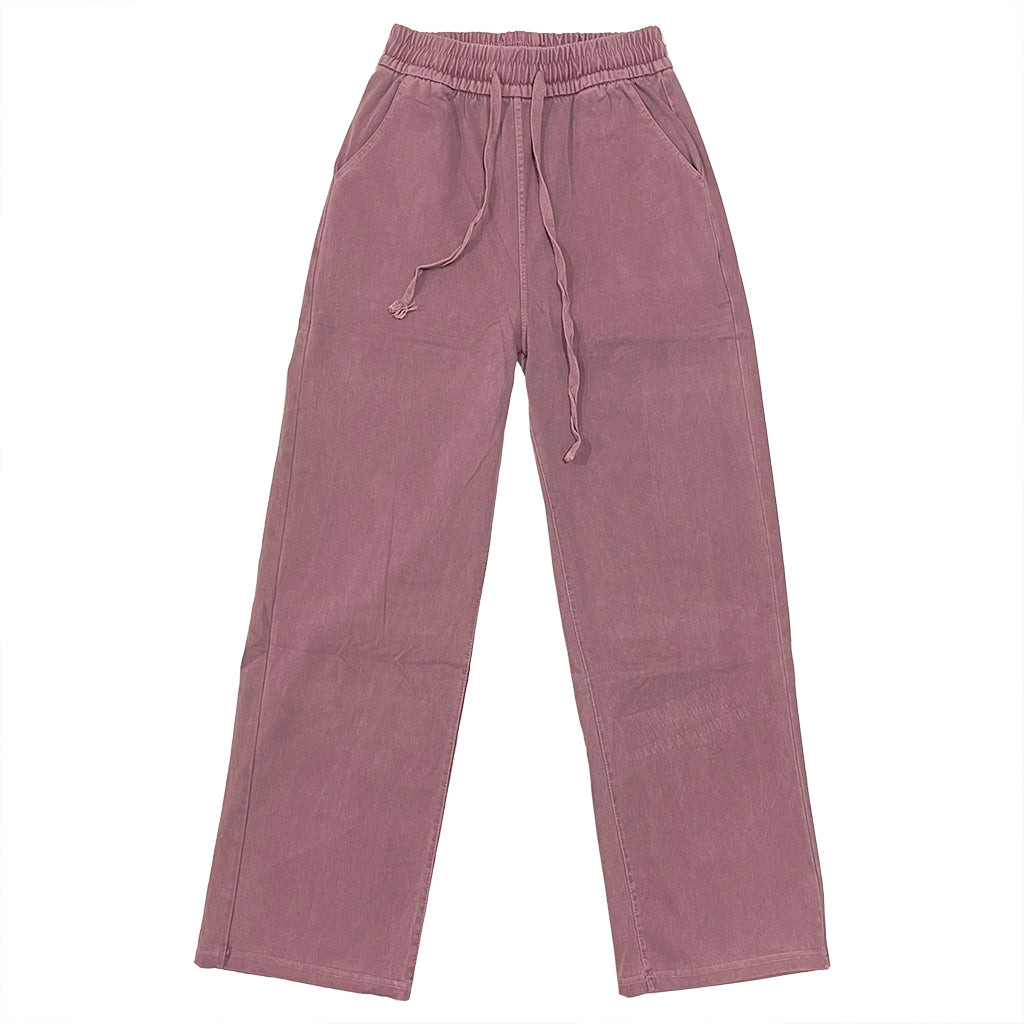 ustyle Γυναικεία τζιν παντελόνα με ελαστική μέση US-A-216 Ροζ