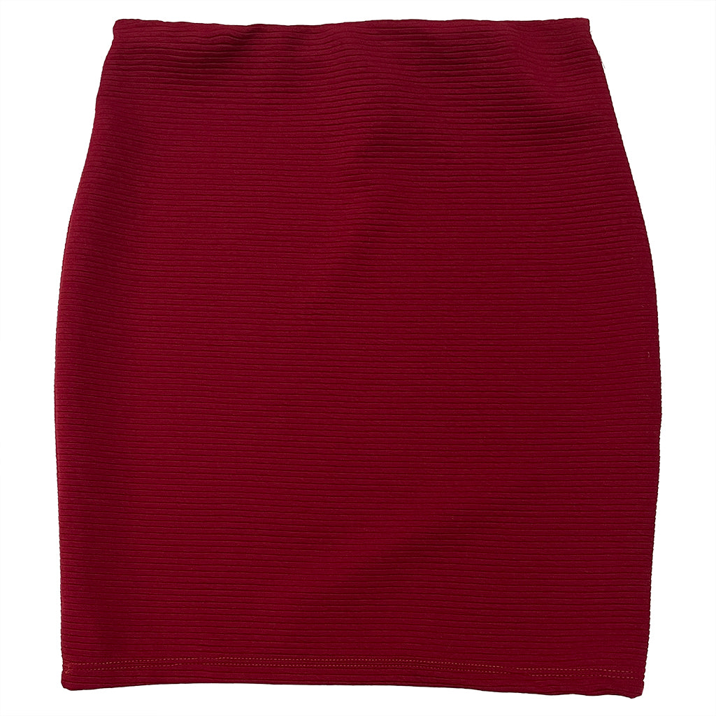 Ustyle Γυναικεία φούστα mini US-6101 Μπορντό