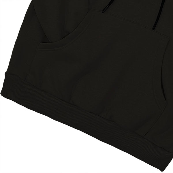 Γυναικείο φούτερ μπλούζα FLEECE με κουκούλα US-1815 Μαύρο