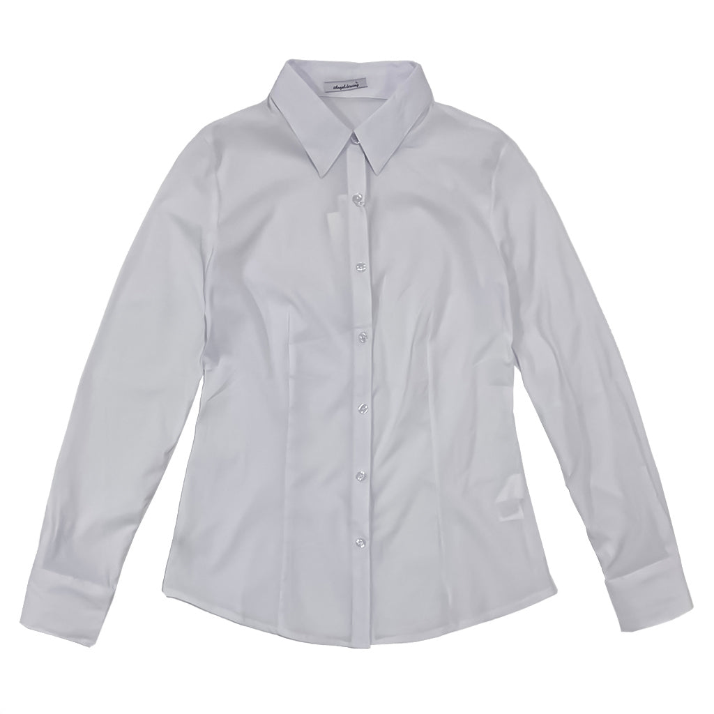 Γυναικείο πουκάμισο με ελαστικότητα λευκό US-0228