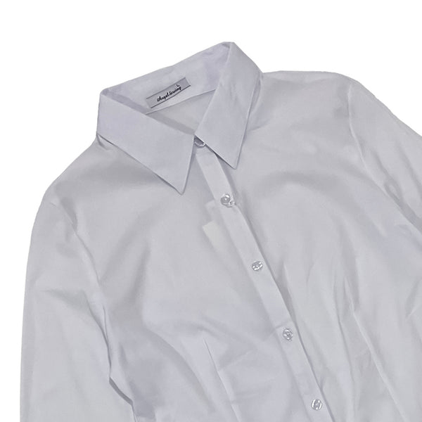 Γυναικείο πουκάμισο με ελαστικότητα λευκό US-0228