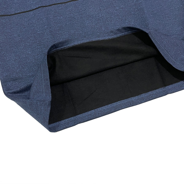 Ustyle Ανδρική Μπλούζα Polo μακρυμάνική με επένδυση fleece μπλε US-3948