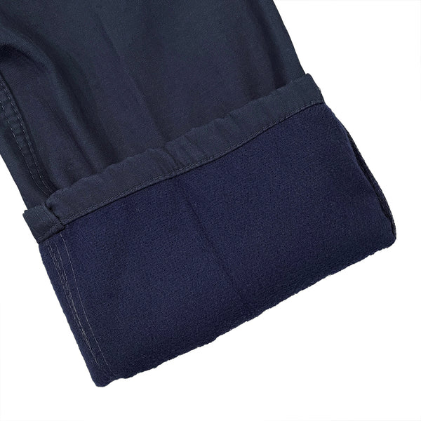 ustyle Ανδρικό παντελόνι εργασίας χειμερινό με επένδυση fleece Μπλε US-63738