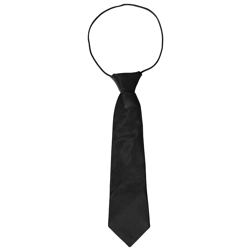 Ustyle Παιδική γραβάτα παρέλασης με λάστιχο Μήκος 28cm US-35065 μαύρο