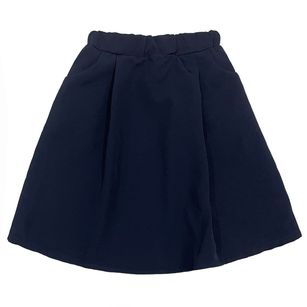 ustyle Κοριτσίστικη φούστα παρέλασης Α γραμμή με πιέτες μπλε US-5198