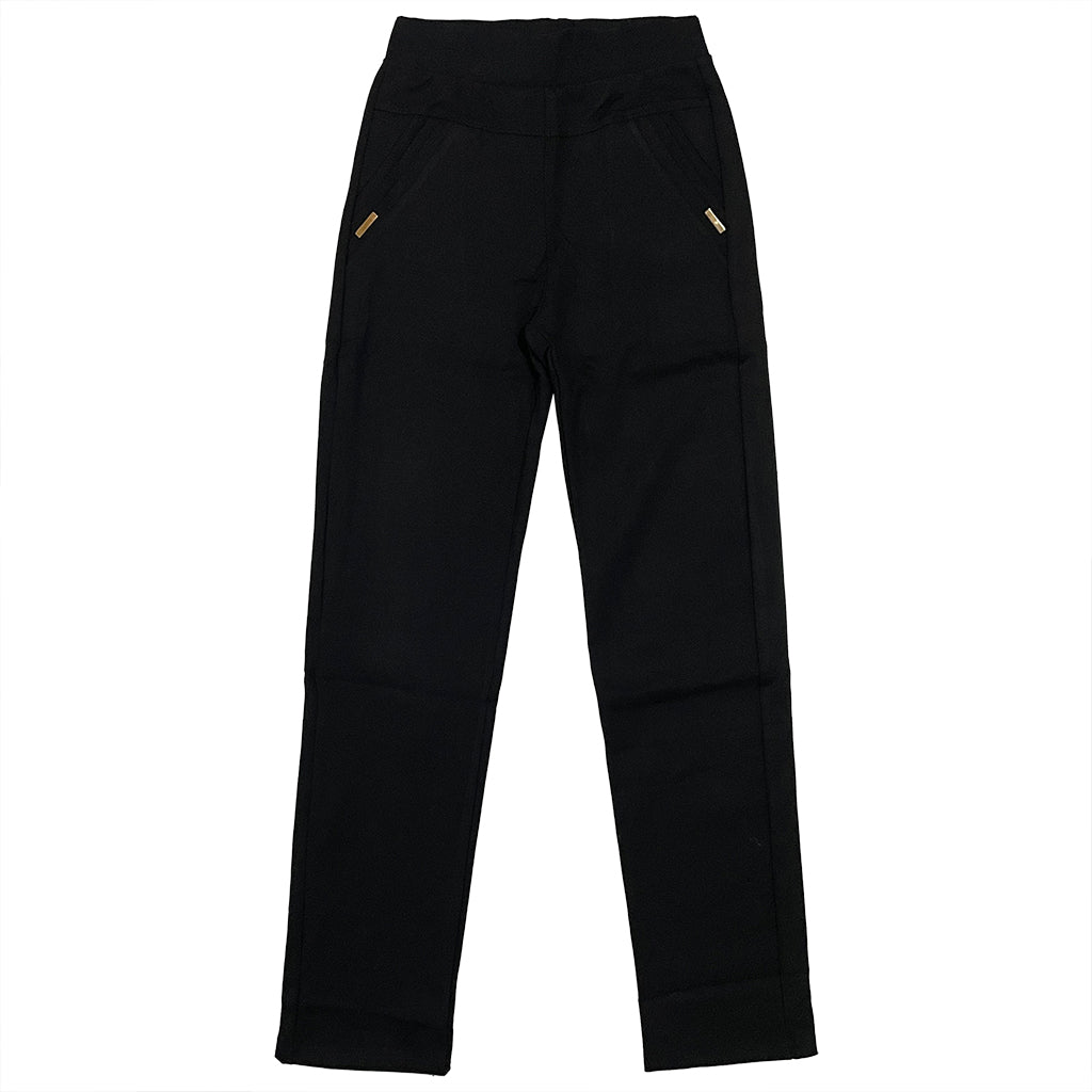 ustyle Γυναικείο κολάν παντελόνι ελαστικό με τσέπες μαύρο US-938