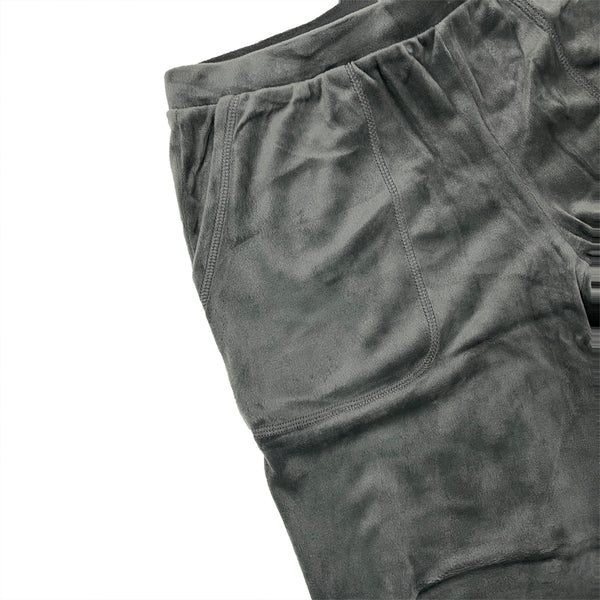 ustyle Γυναικεία βελούδινη φόρμα παντελόνι με τσέπες US-23-718 Γκρι