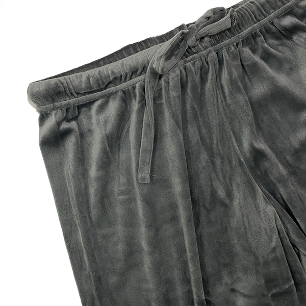 ustyle Γυναικεία βελούδινη φόρμα παντελόνι χωρίς τσέπη US-23-737 Γκρι