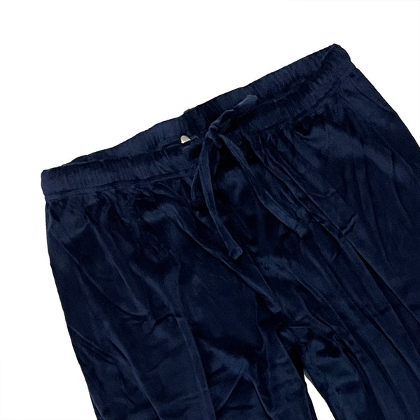 ustyle Γυναικεία βελούδινη φόρμα παντελόνι χωρίς τσέπη US-23-737 Μπλε