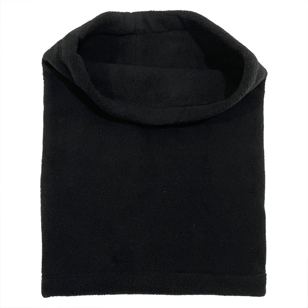 ustyle Κασκόλ λειμού περιλαίμιο fleece με ρυθμιζόμενο κορδονάκι μαύρο US-345212
