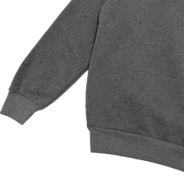Ανδρικό φούτερ μπλούζα χωρίς κουκούλα με fleece γκρι US-508-68