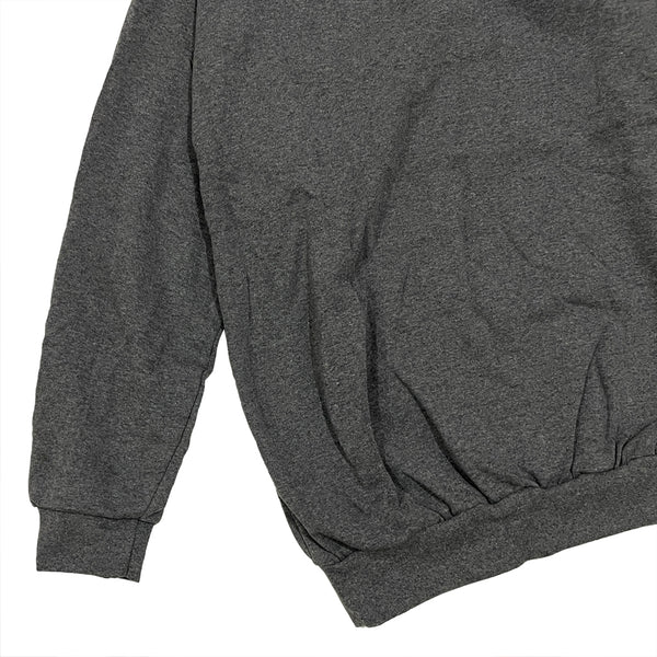 Ανδρική μπλούζα φούτερ 100% βαμβάκερό με fleece Γκρι σκούρο US-234109