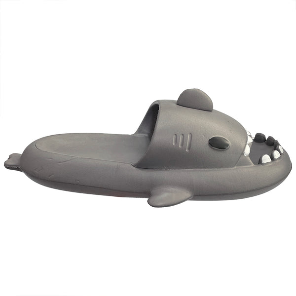 Ustyle Ανδρικές Παντόφλες καλοκαιρινές αντιολισθητικές με σχέδιο καρχαρίας Γκρι US-7053-1