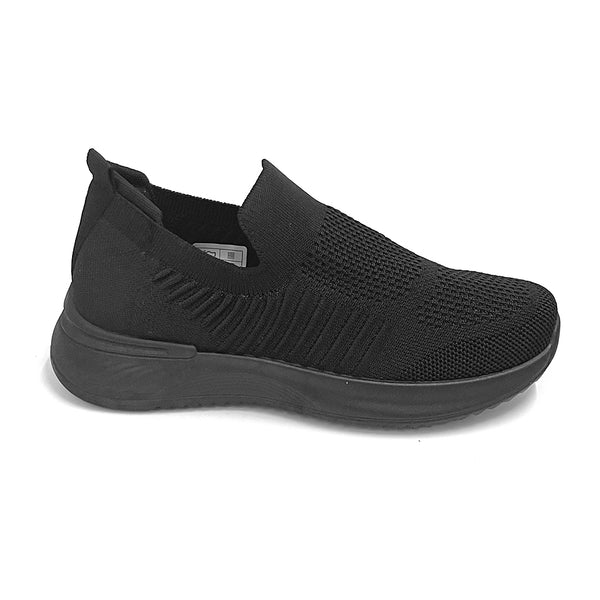 ustyle Γυναικεία αθλητικά παπούτσια slip on χωρίς κορδόνια σε μαύρο 25128