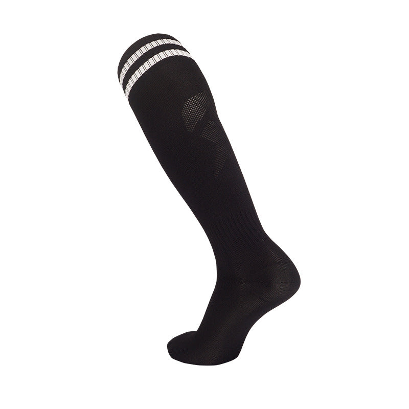 Κάλστες ποδοσφαιρικές Μήκος ως το γόνατο με Rib τελείωμα Μαύρο CDP-503