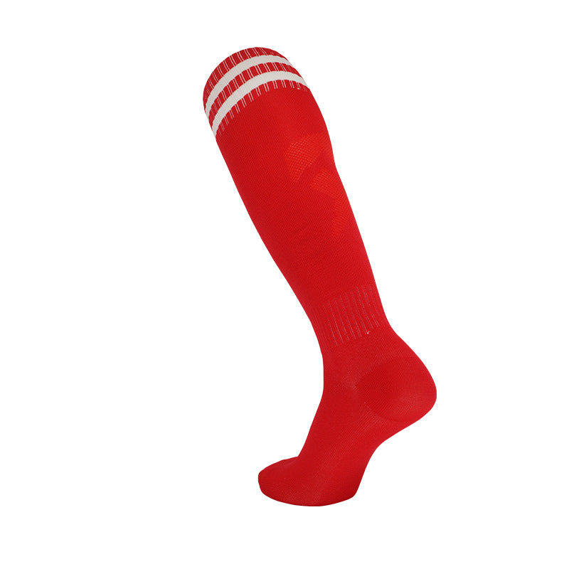 Κάλστες ποδοσφαιρικές Μήκος ως το γόνατο με Rib τελείωμα Κόκκινο CDP-503