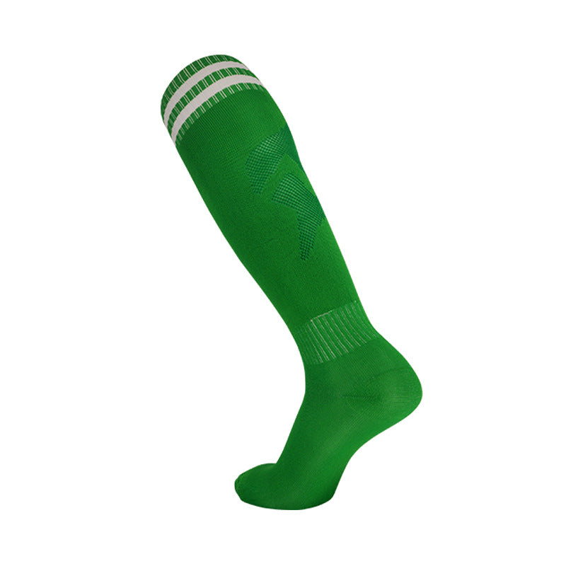 Κάλστες ποδοσφαιρικές Μήκος ως το γόνατο με Rib τελείωμα Πράσινο CDP-503