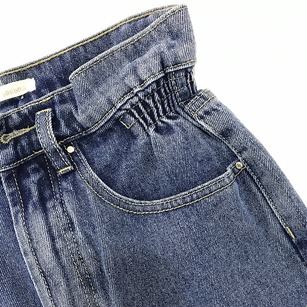 Γυναικείο παντελόνι τζιν ψηλόμεσο μπλε US-AX136
