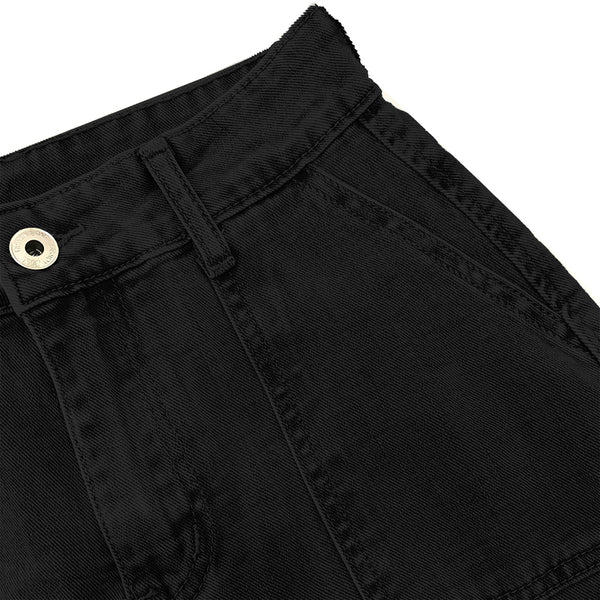 Γυναικείο παντελόνι τζιν ψηλόμεσο cargo μαύρο US-SJ1178-1