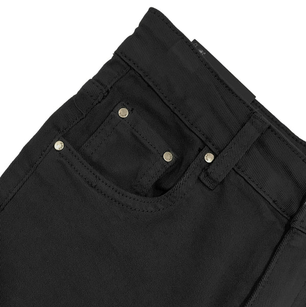 Γυναικείο παντελόνι τζιν ψηλόμεσο wide εφαρμογή μαύρο US-SJ-957