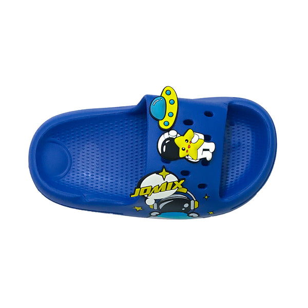 Ustyle Παιδική παντόφλα καλοκαιρινή slides με σχέδια Μπλε SP8244-2